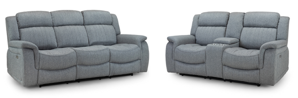 Velmorra Recliner Sofa Grey 3+2 Set