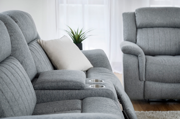 Velmorra Recliner Sofa Grey 3+2 Set