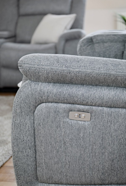 Velmorra Recliner Sofa Grey 3+2 Set
