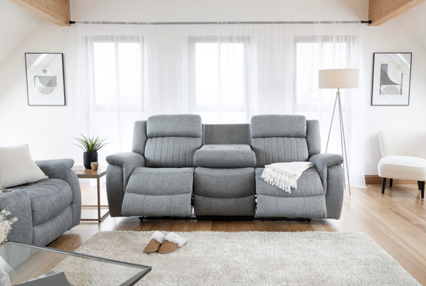 Velmorra Recliner Sofa Grey 3+2 Set