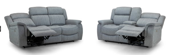 Velmorra Recliner Sofa Grey 3+2 Set