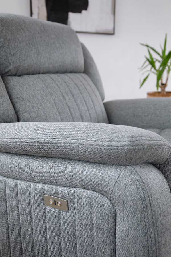 Velmorra Recliner Sofa Grey Armchair