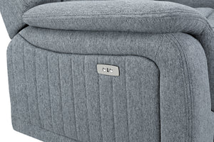 Velmorra Recliner Sofa Grey Large Corner