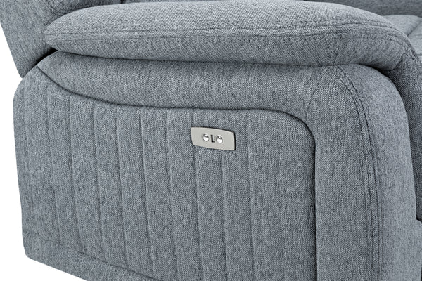 Velmorra Recliner Sofa Grey Large Corner