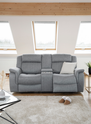 Velmorra Recliner Sofa Grey 2 Seater