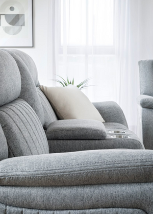 Velmorra Recliner Sofa Grey 2 Seater