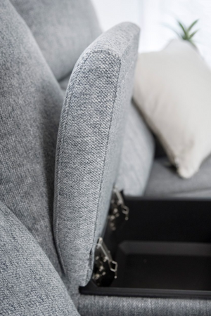 Velmorra Recliner Sofa Grey 2 Seater