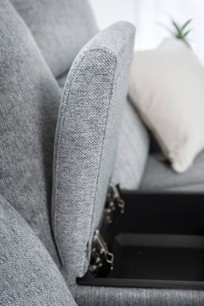 Velmorra Recliner Sofa Grey 2 Seater