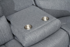 Velmorra Recliner Sofa Grey 3 Seater