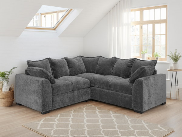 Velora Sofa Grey Large Corner