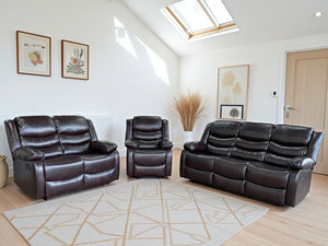 Ventro Manual Recliner Brown 3+2+1