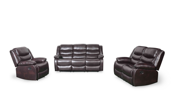 Ventro Manual Recliner Brown 3+2+1