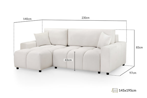 Verlo Sofabed Beige Universal Corner