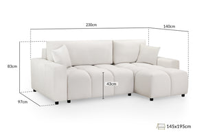 Verlo Sofabed Beige Universal Corner