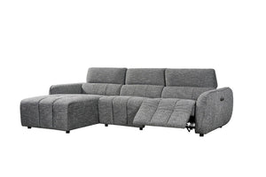 Vittara Electric Recliner Sofa Charcoal Left Hand