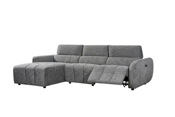 Vittara Electric Recliner Sofa Charcoal Left Hand