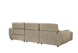 Vittara Electric Recliner Sofa Mocha Left Hand