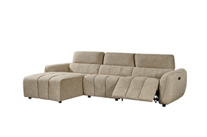 Vittara Electric Recliner Sofa Mocha Left Hand