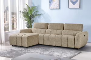 Vittara Electric Recliner Sofa Mocha Left Hand