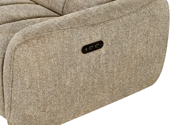 Vittara Electric Recliner Sofa Mocha Left Hand