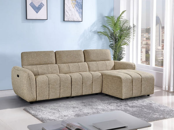 Vittara Electric Recliner Sofa Mocha Right Hand