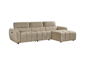 Vittara Electric Recliner Sofa Mocha Right Hand