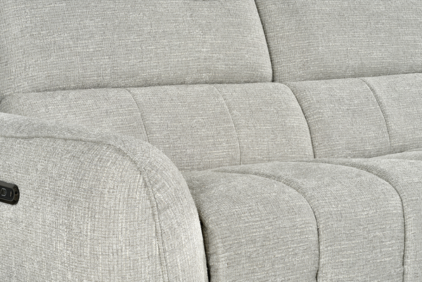 Vittara Electric Recliner Sofa Silver Right Hand