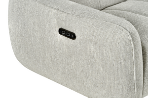 Vittara Electric Recliner Sofa Silver Right Hand