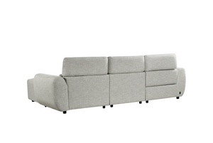 Vittara Electric Recliner Sofa Silver Right Hand