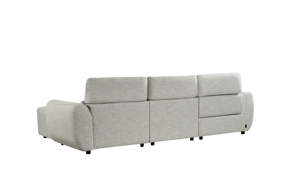 Vittara Electric Recliner Sofa Silver Right Hand