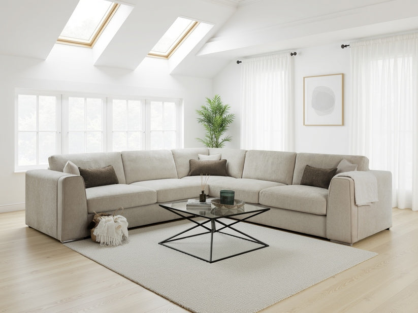 Fioran Sofa Beige Large Corner